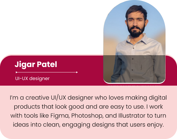 jigar patel ui/ux designer at Softs Solution Service