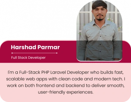 harshad parmar full stack developer at Softs Solution Service