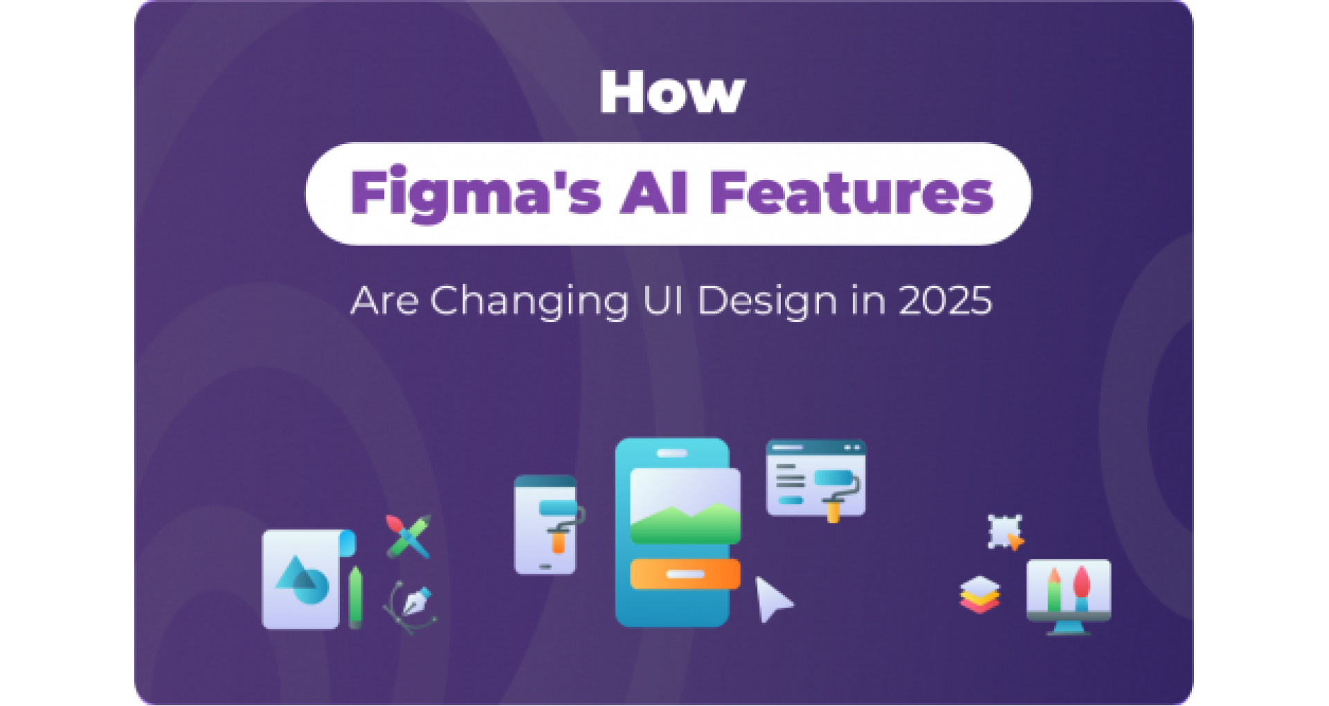 Figma AI interface showcasing auto-generated UI mockup for mobile app in 2025